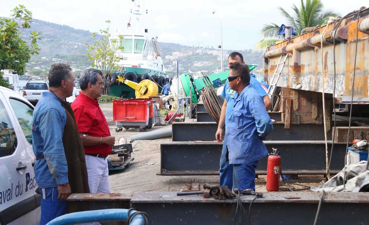 Le Port autonome accueille une partie du gouvernement et le maire de Papeete