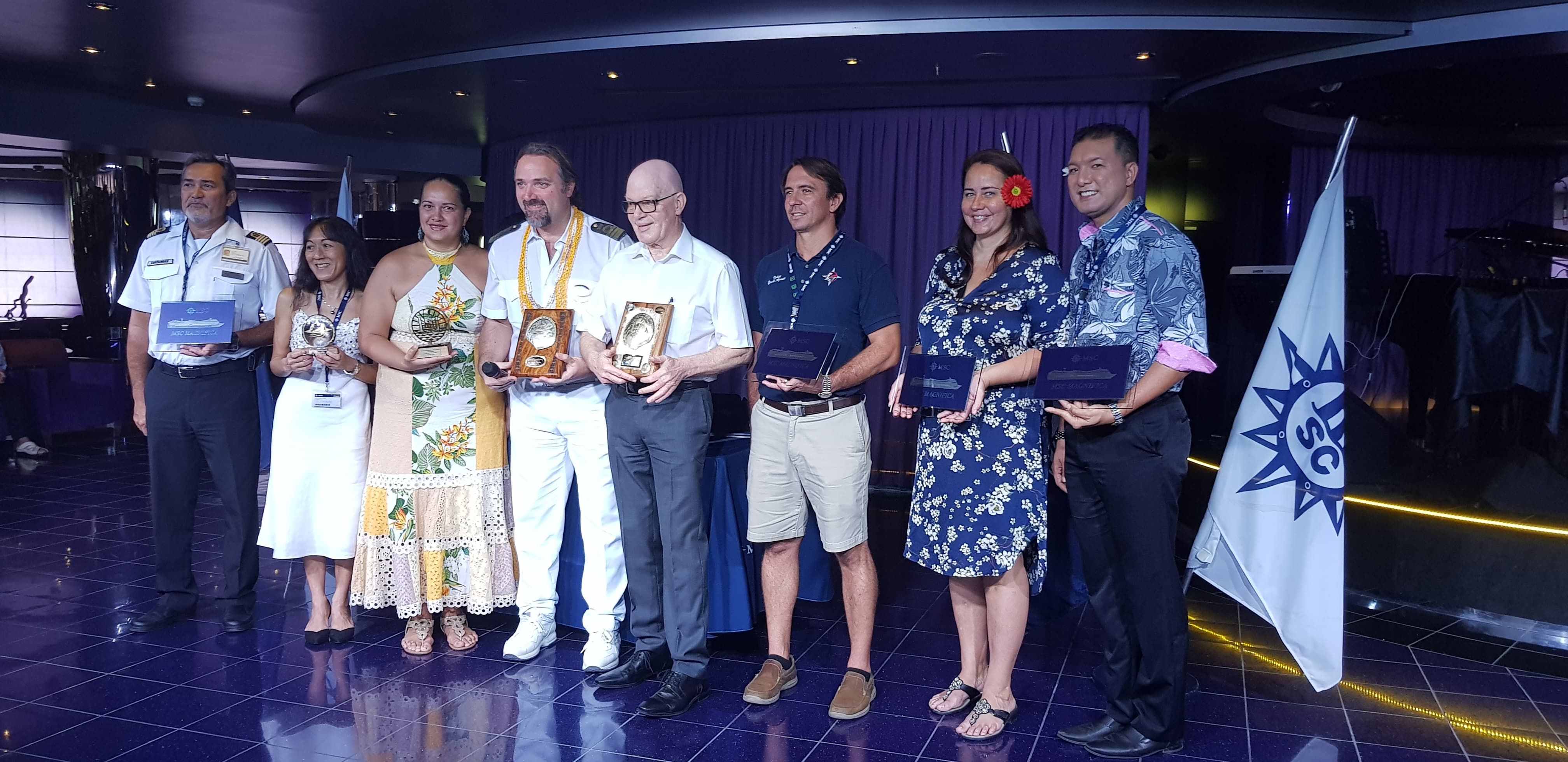 Première escale en Polynésie du paquebot MSC Magnifica