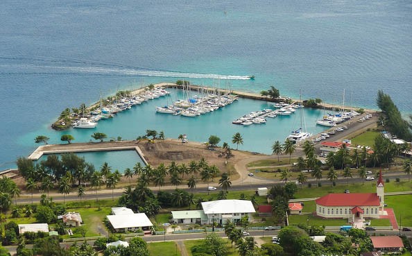 Le bord de mer d'Uturoa sous la tutelle du Port autonome