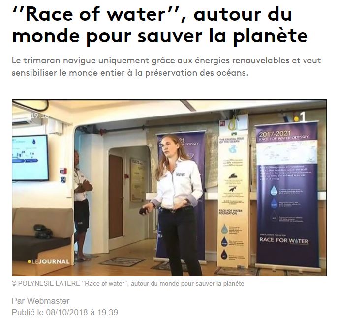 ‘’Race of water’’, autour du monde pour sauver la planète